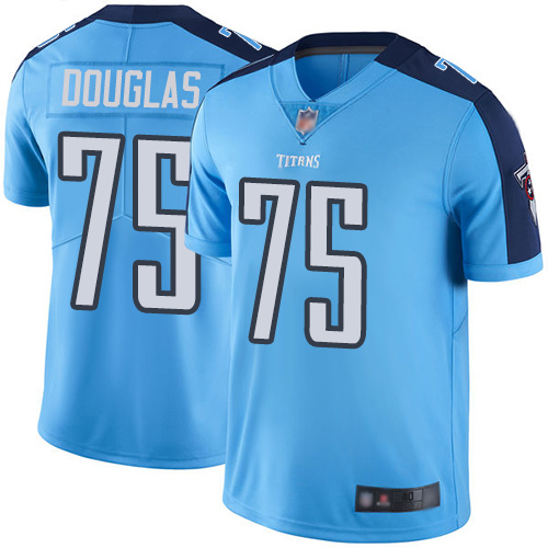 Tennessee Titans Limited Light Blue Men Jamil Douglas Jersey NFL Football #75 Rush Vapor Untouchable->women nfl jersey->Women Jersey